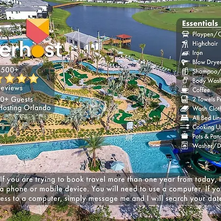 C - New 4 Bedroom Home - 5 Miles To Disney - Free Water Park - Private Pool